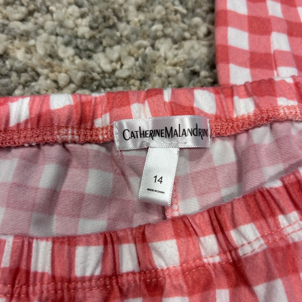 Catherine Malandrino pink flannel pajamas